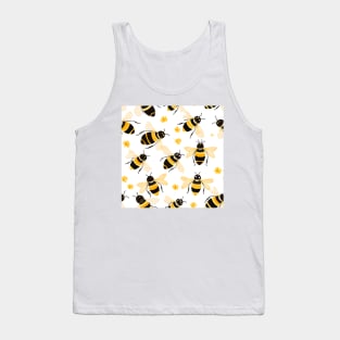 Honeycomb and Bee Pattern 9 Tank Top